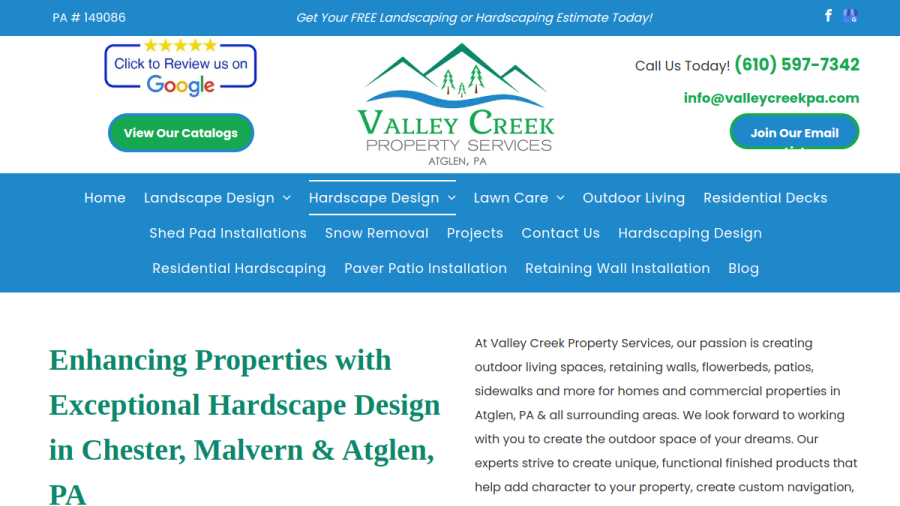 Valley Creek Property Services LLC website