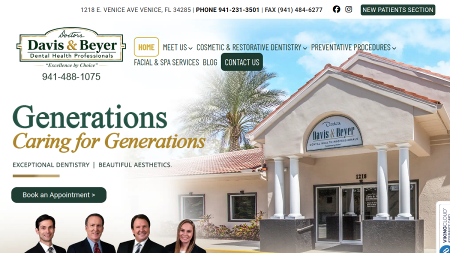Davis & Beyer DDS PA website
