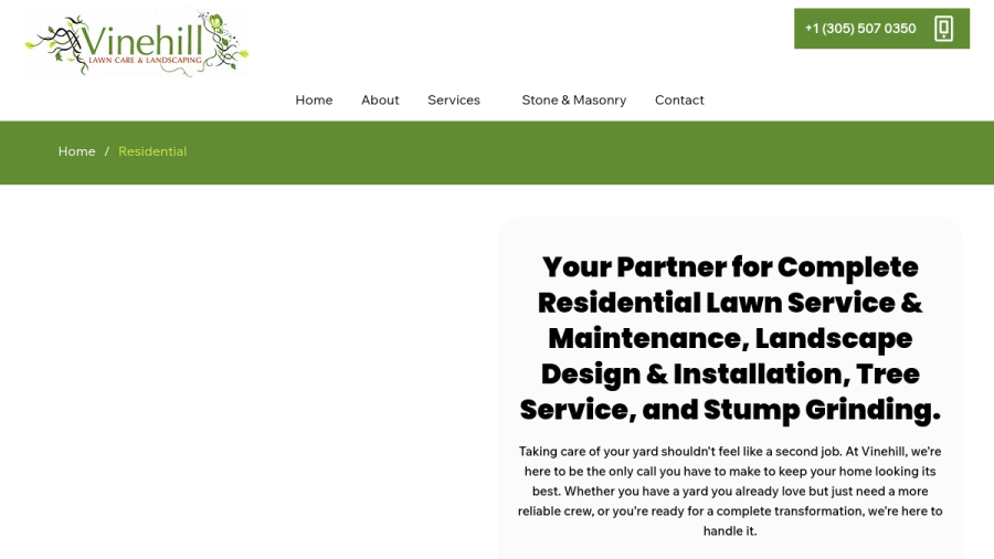 Vine Hill Lawn Care and Landscaping website
