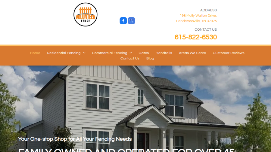 Volunteer Fence website