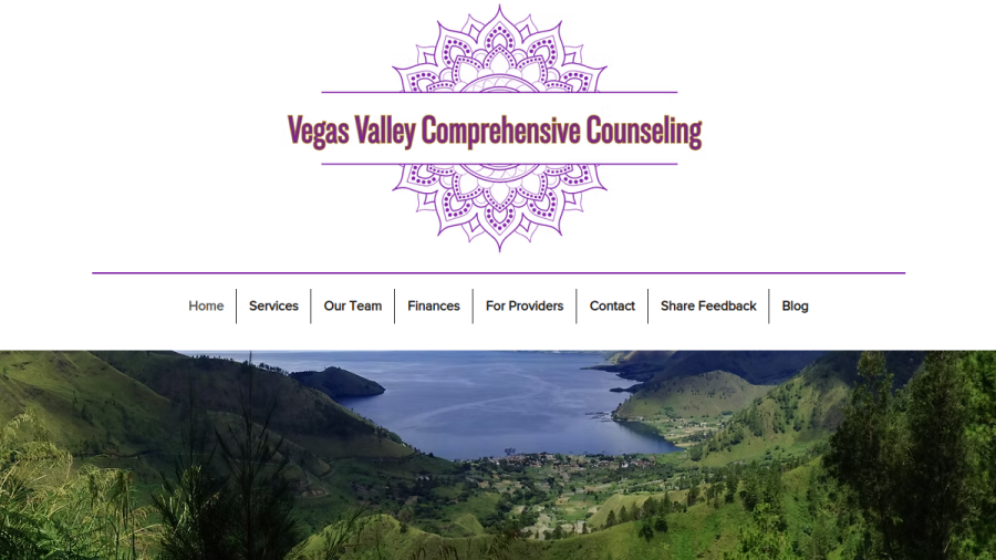Screenshot of Vegas Valley Comprehensive Counseling, LLC website