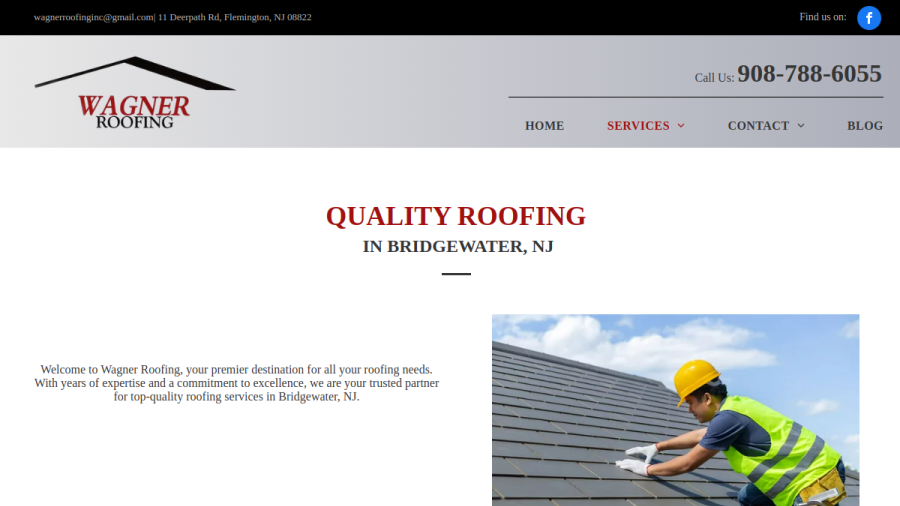 Wagner Roofing website