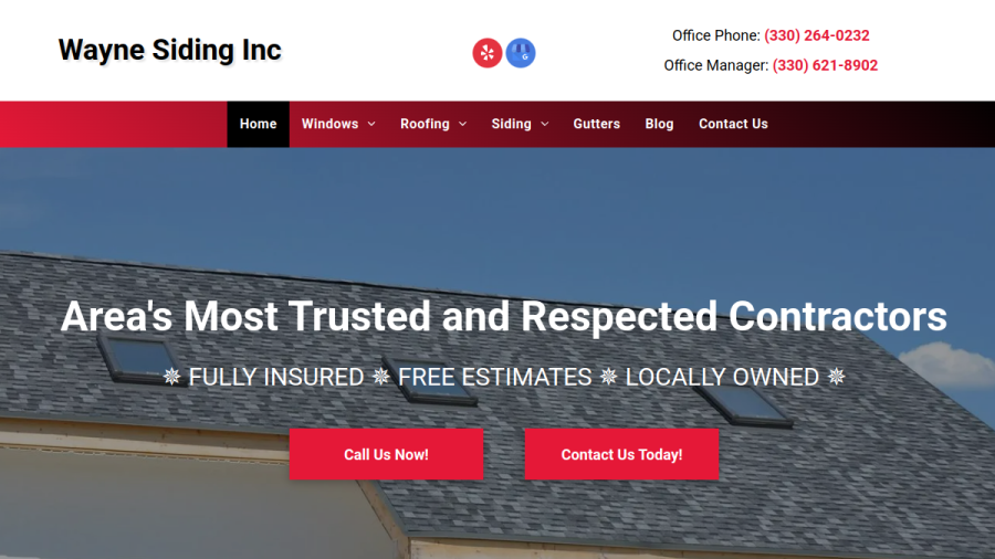 Wayne Siding website