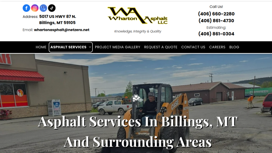 Wharton Asphalt LLC website