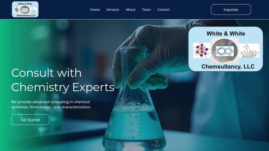 White & White Chemsultancy LLC website