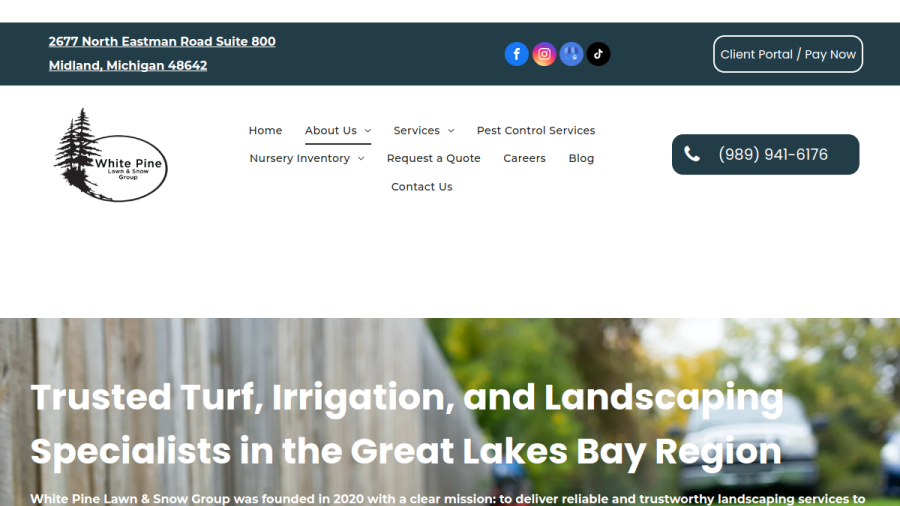 White Pine Lawn & Snow Group website