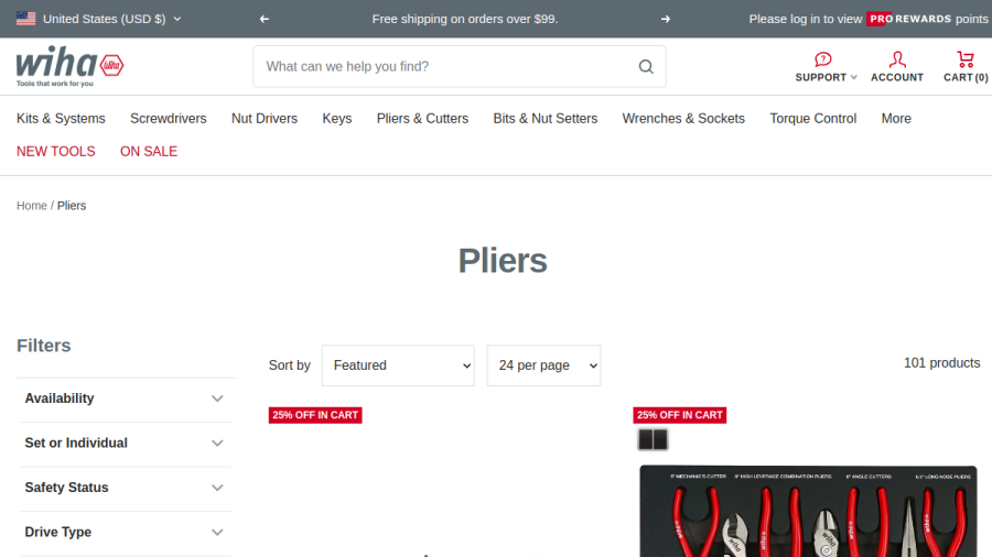 Wiha Tools website