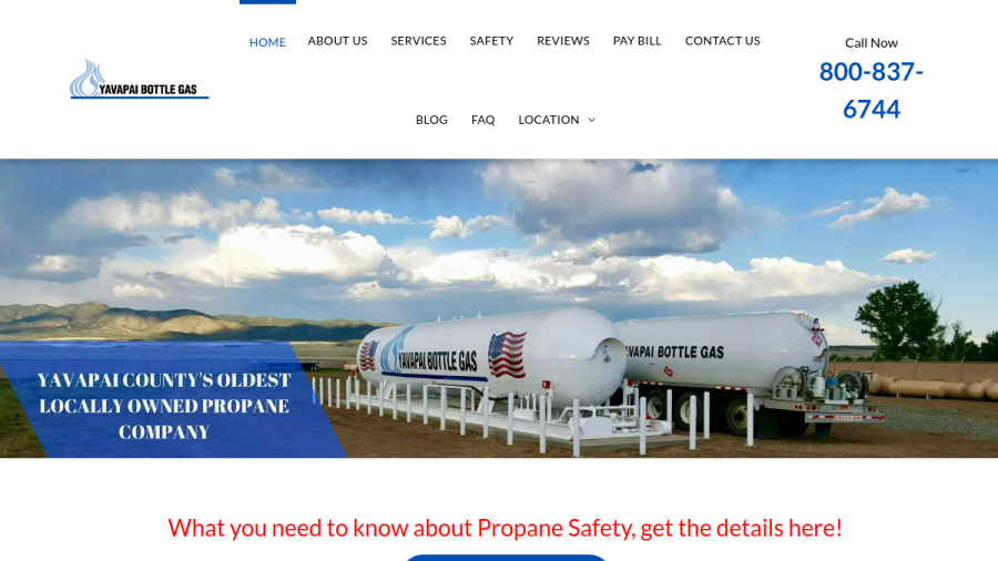 Yavapai Bottle Gas website