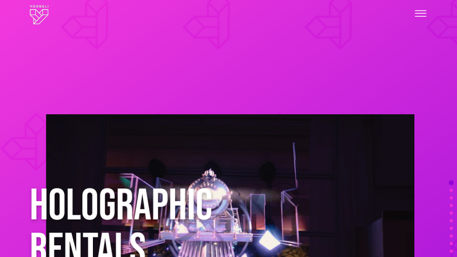 Website screenshot of Yoongli LLC