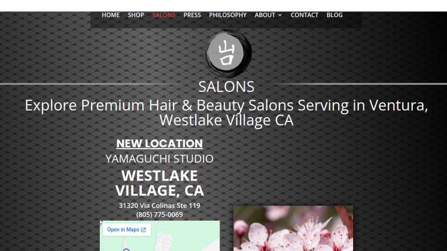Yamaguchi Salons website