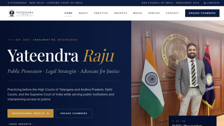 Yateendra Raju website thumbnail