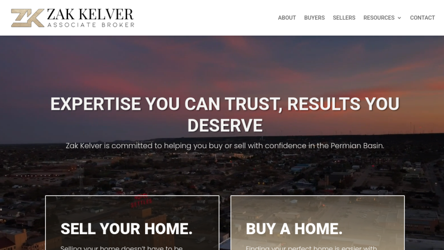Zak Kelver, Realtor with Atkins Realty website