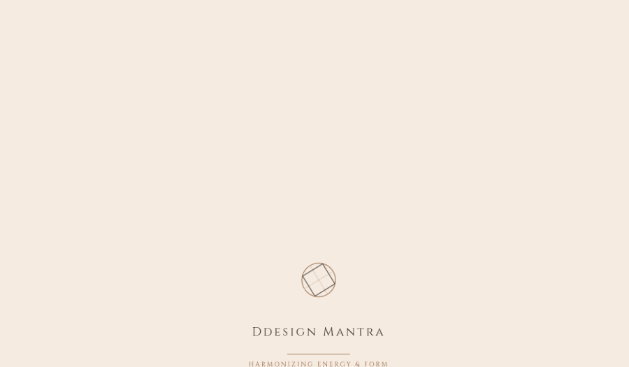 Homepage screenshot of DDesign Mantra — Interior Design website built by WebBees