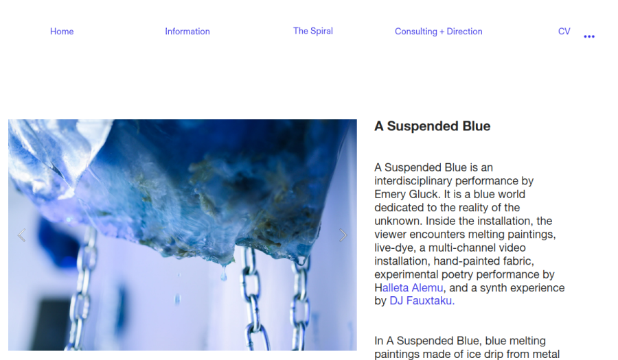 A Suspended Blue — Emery Gluck