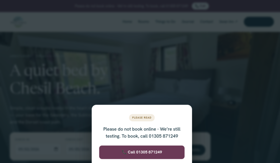 Swan Lodge B&B website