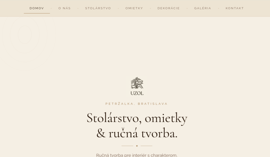 Náhľad webu uzol.studio