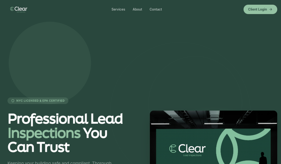 Clear Lead Inspections preview