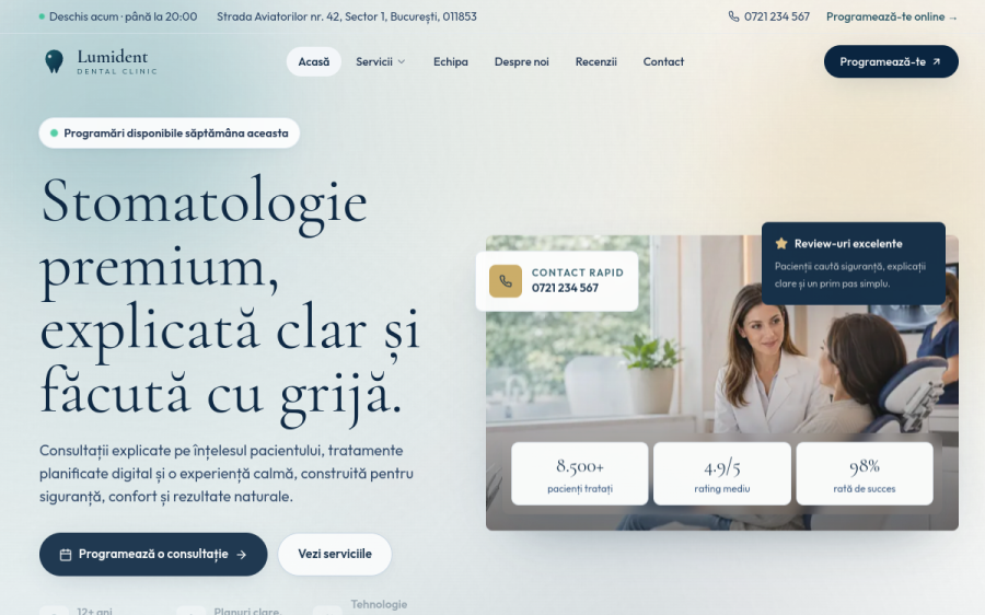 Screenshot Model site cabinet stomatologic