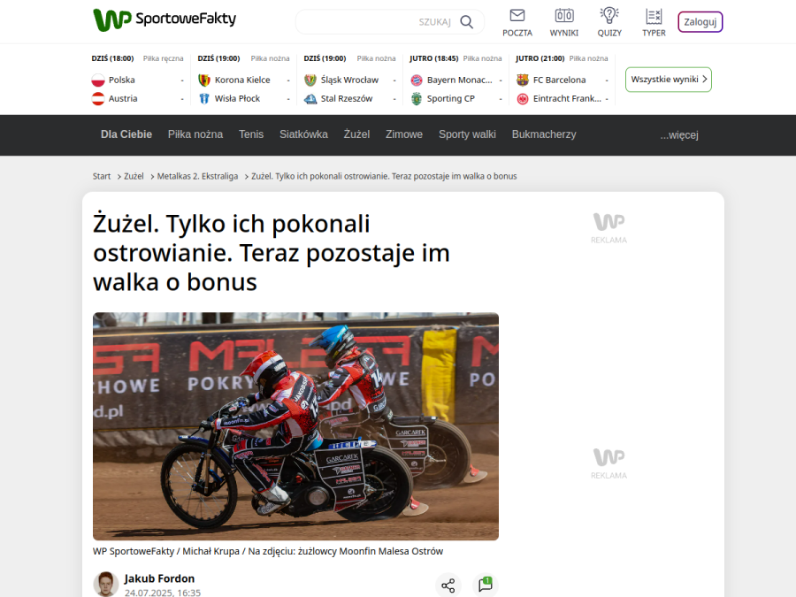 Walka o bonus – WP SportoweFakty