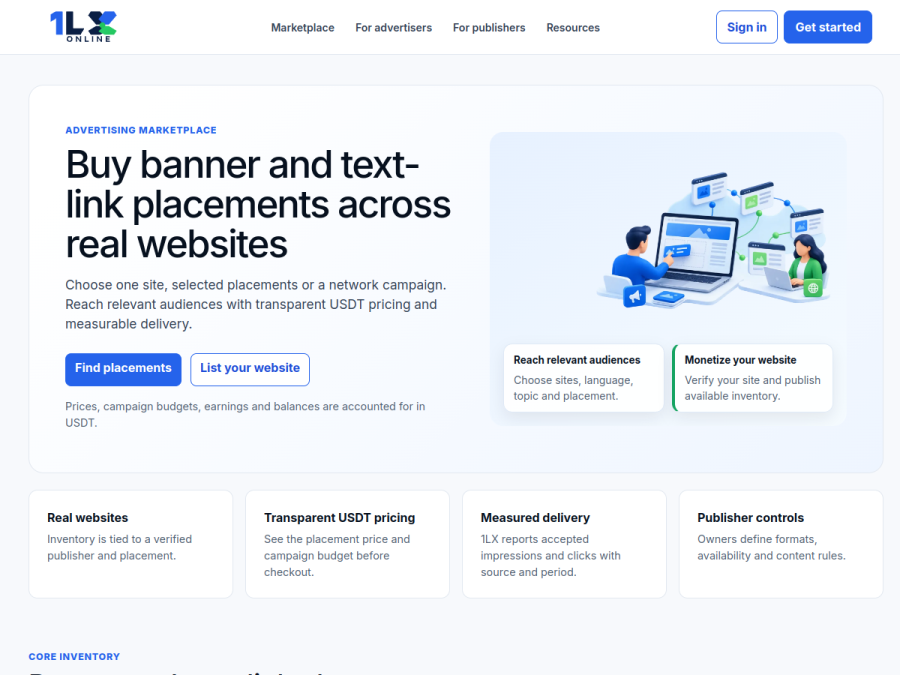 Website preview of 1lx.online