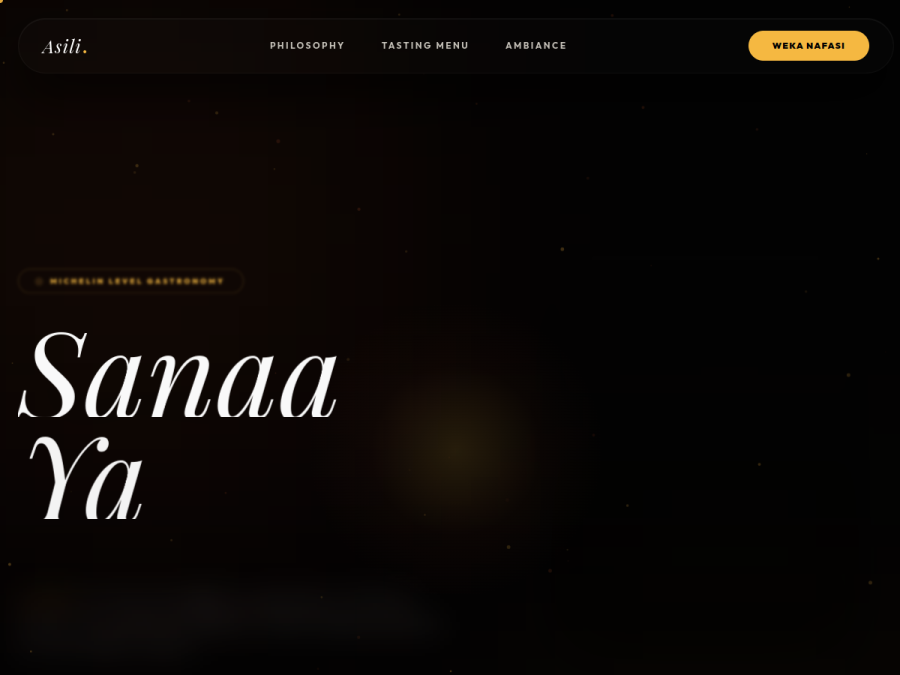 Preview of Asili Webpage