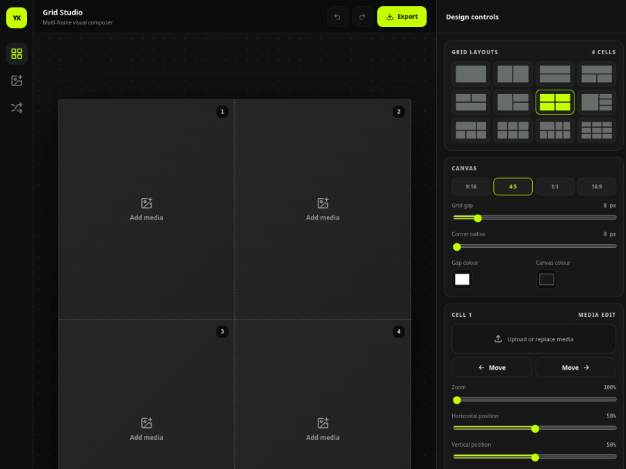Preview of Grid Layout App