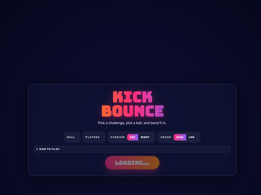 Preview of Kick Bounce Game
