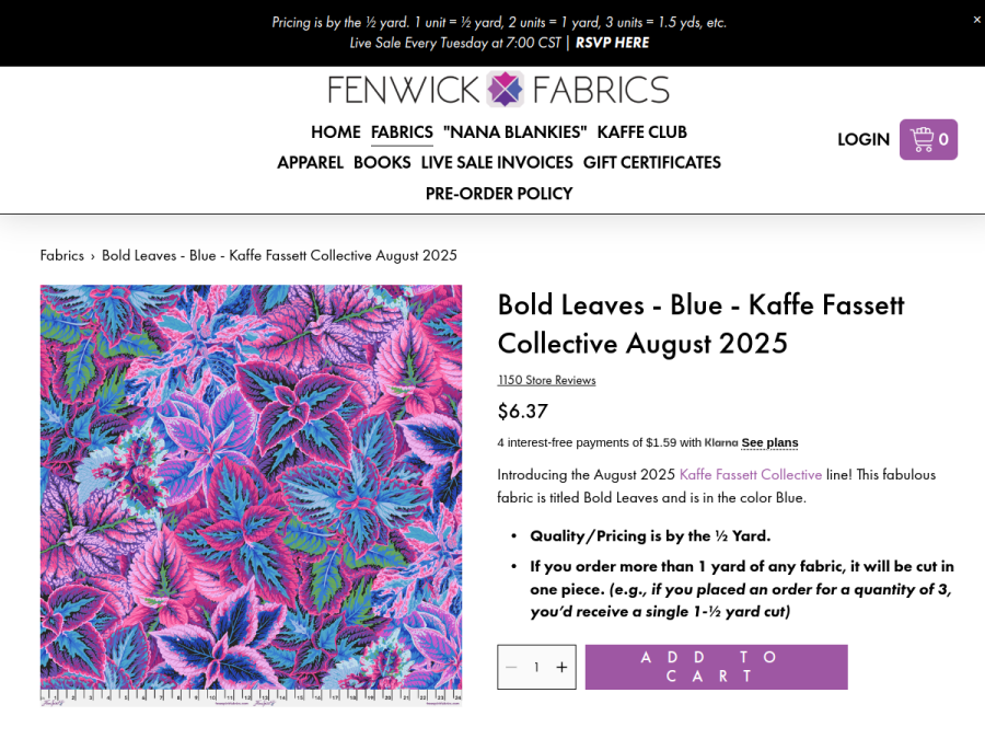 Bold Leaves – Blue