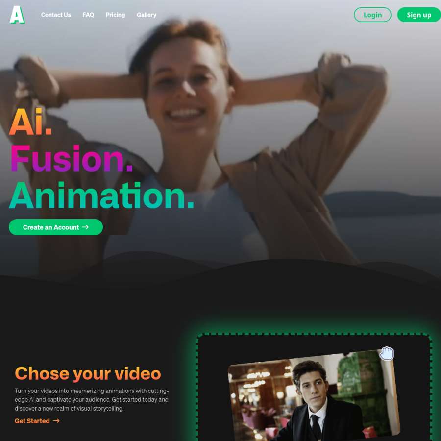 Animatable官网 网站预览