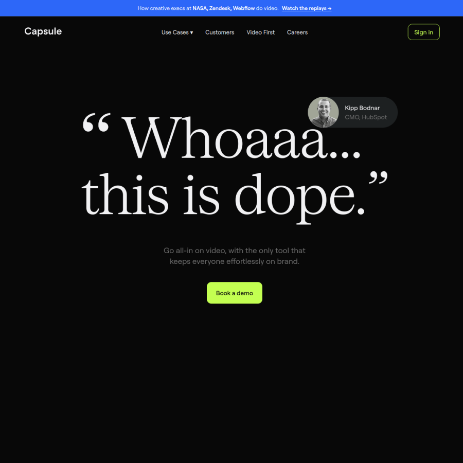 Capsule官网 网站预览