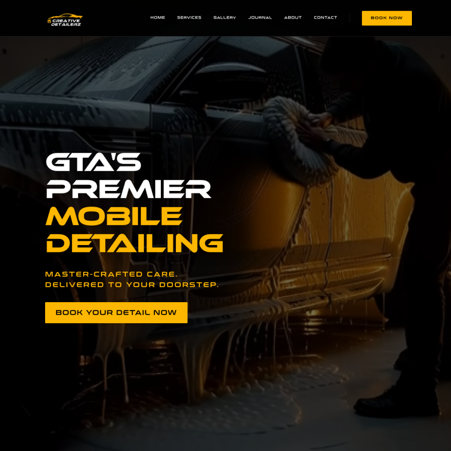 Screenshot of CreativeDetailerz.ca