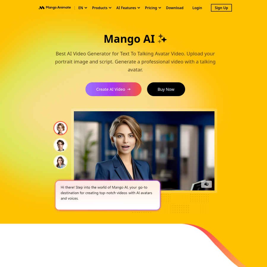 MangoAnimate官网 网站预览