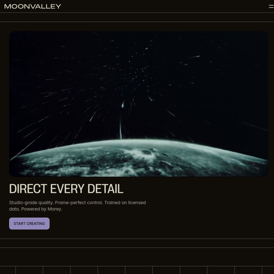 Moonvalley官网 网站预览