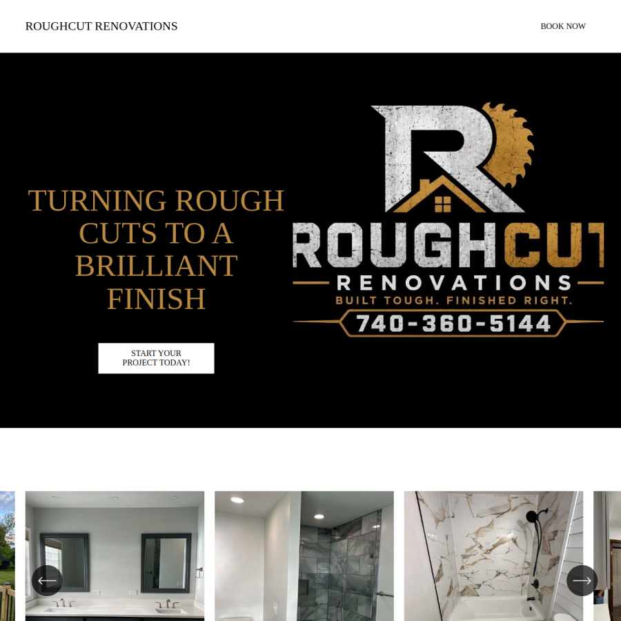 Rough Cut Renos website preview