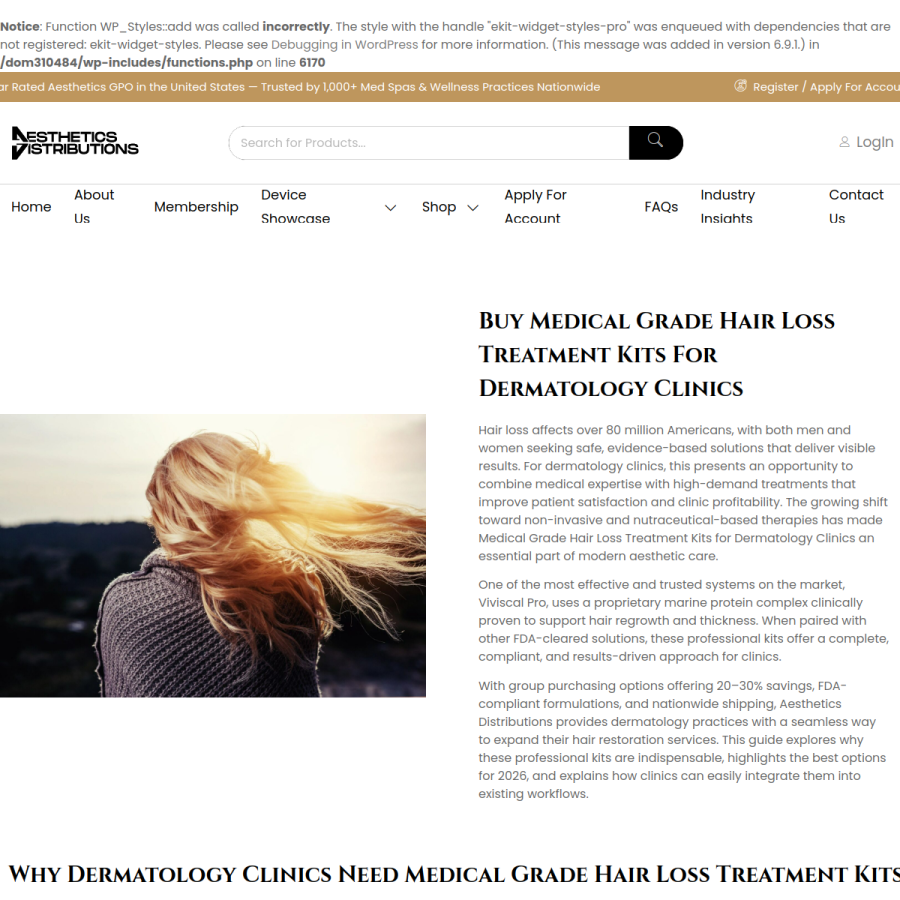 Screenshot of the Aesthetics Distributions website