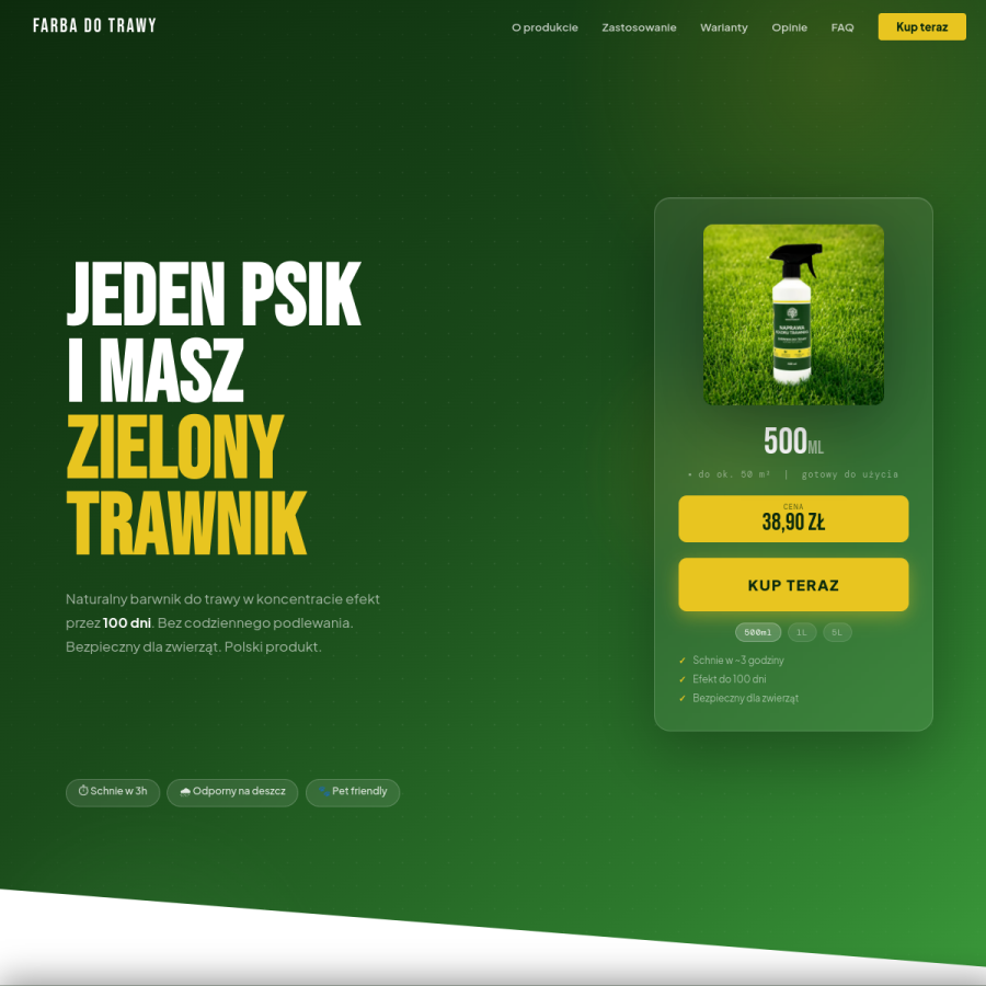 Podgląd strony barwnikdotrawy.pl