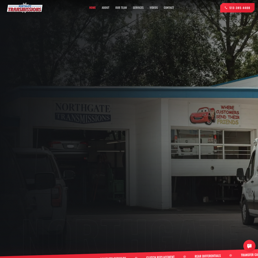 Screenshot of the Northgate Transmission LLC website