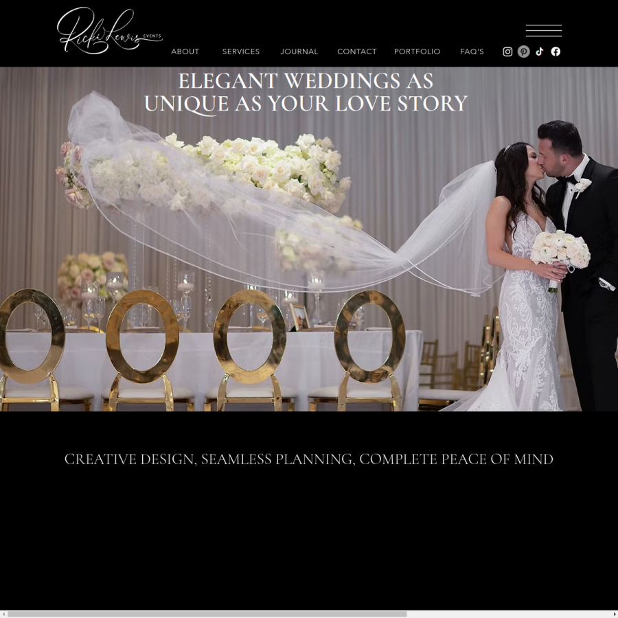 Screenshot of the Ricki Lewis Events website