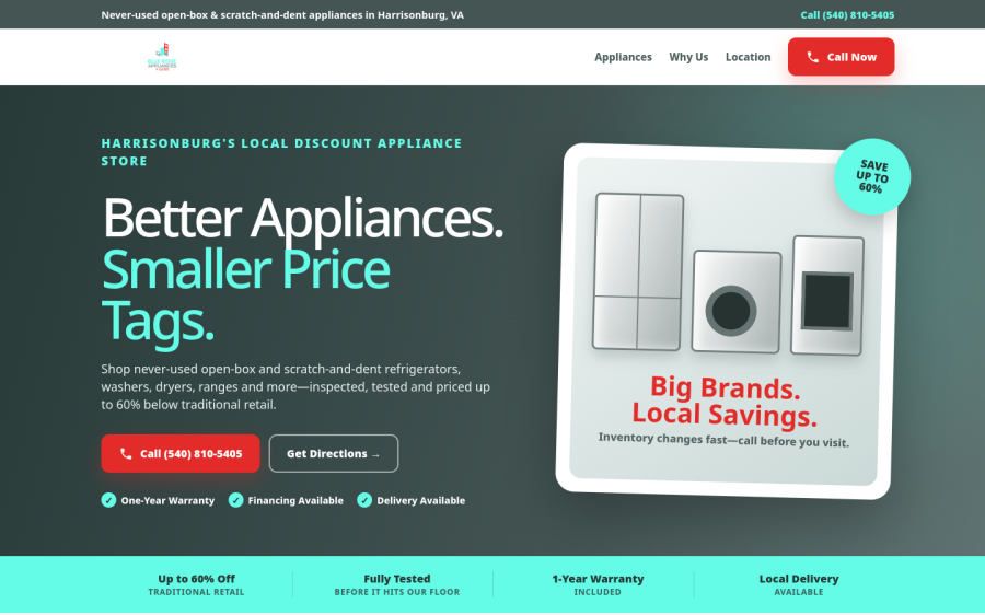 Custom professional services website