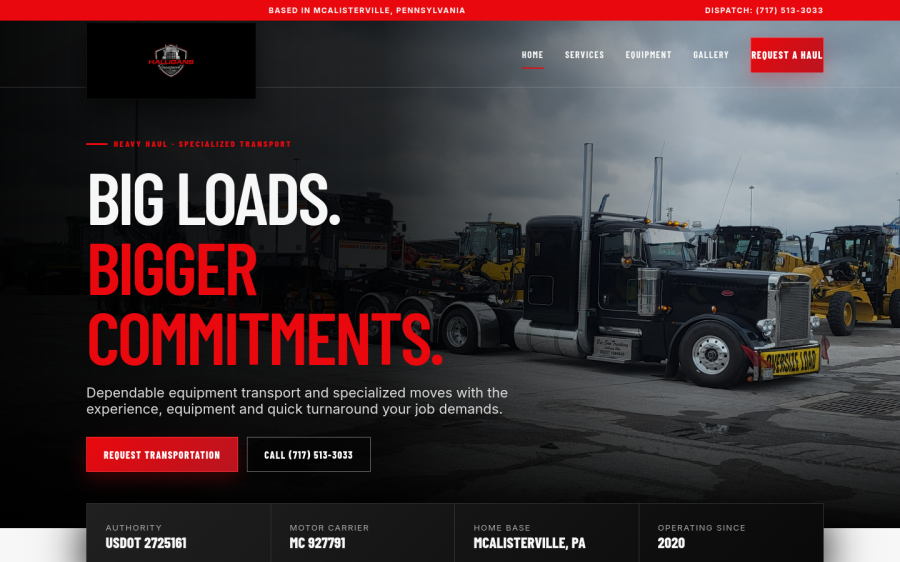 Custom small business website