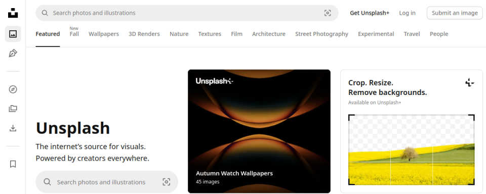 Preview of Unsplash