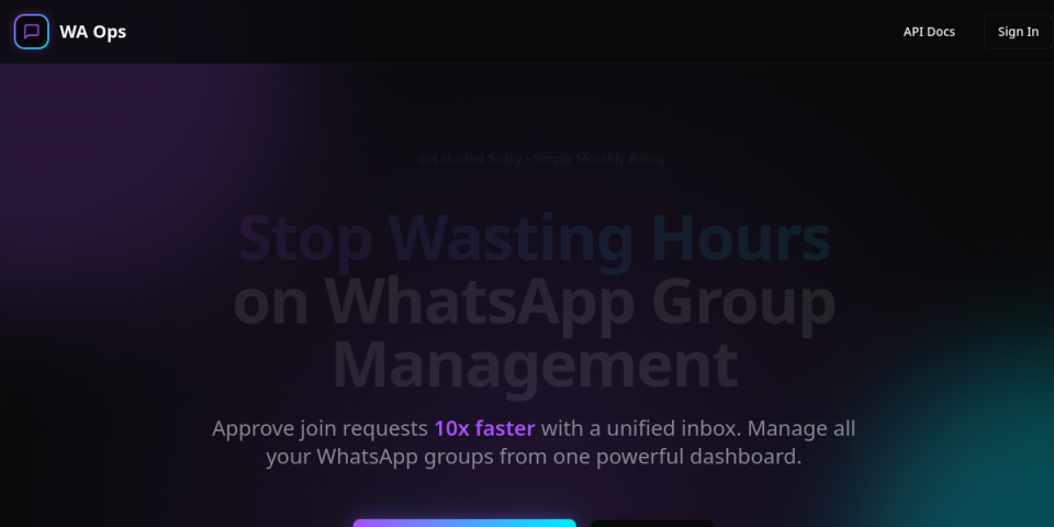 Preview of WAOps