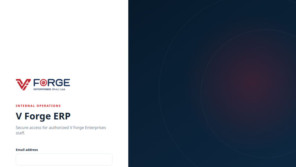 V Forge management portal