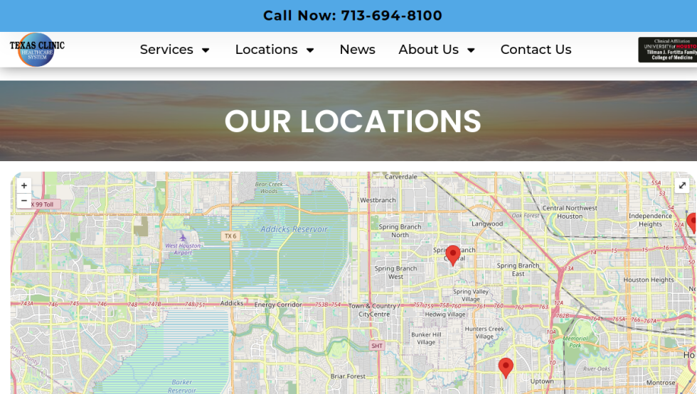 Texas Clinic locations